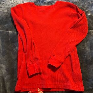 Carter's Boys Vibrant Red Thermal Pajama Set